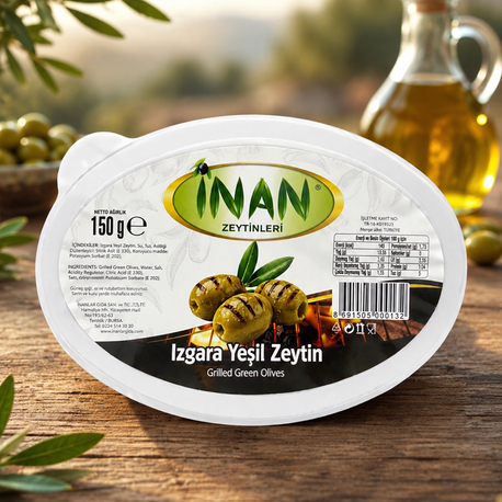 Izgara yeşil zeytin iri boy