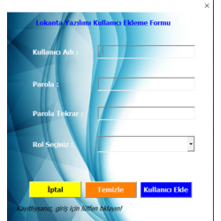 Restaurant-Cafe Sipariş Takip Sistemi - Excel VBA ile Geliştirilmiş Masa Takip Yazılımı