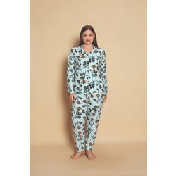 Büyük Beden Süet Pijama Takımı