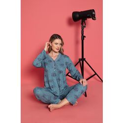 Kadın Bambu İnterlok Pijama Takımı