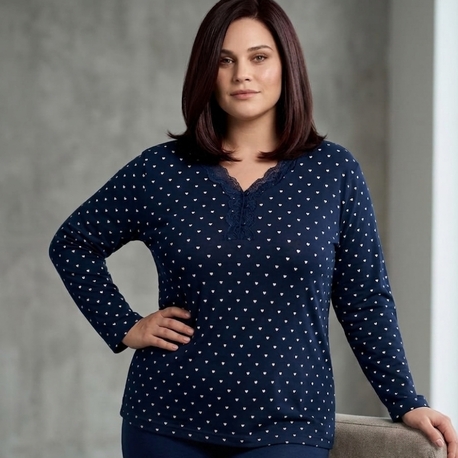 Büyük Beden Bambu Pijama Takımı