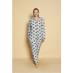 Büyük Beden Süet Pijama Takımı