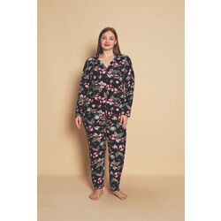 Büyük Beden Süet Pijama Takımı