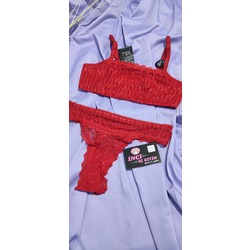 Desteksiz Kapsız Balenli Dantelli Bandeau Sütyen Takımı