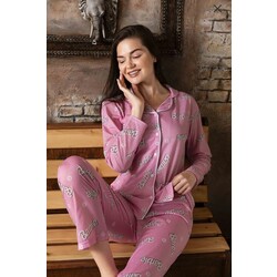 Barbie Yazılı Kadın Pijama Takımı