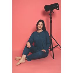 Kadın Bambu İnterlok Pijama Takımı