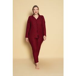 Büyük Beden Süet Pijama Takımı