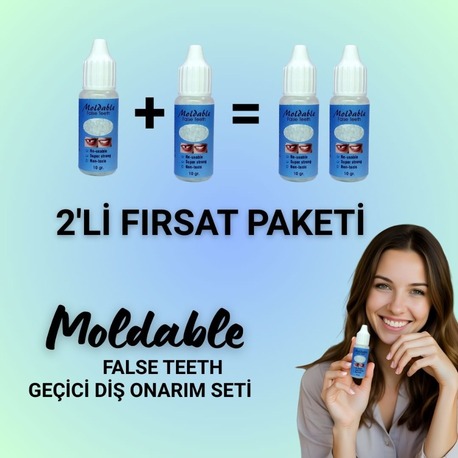 Moldable Diş Onarım Seti (20g) - 70+ Diş Kapasiteli Geçici Dolgu ve Protez Kiti