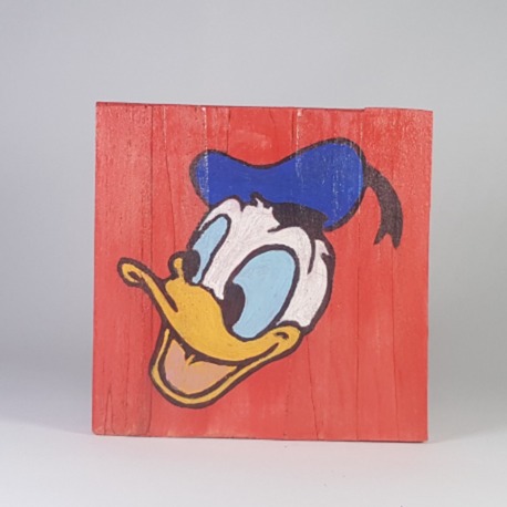 El Yapımı Masif Ahşap Duvar Süsü - 15x15 cm