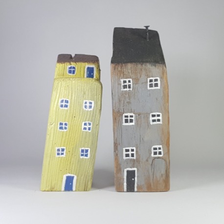 2'li El Yapımı ahşap Kitap Tutacağı, Masa Süsü (20x7x5 cm.,22x7x7 cm.)