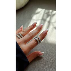 Donna Zirkon Taşlı Ayarlanabilir Yüzük | Gümüş