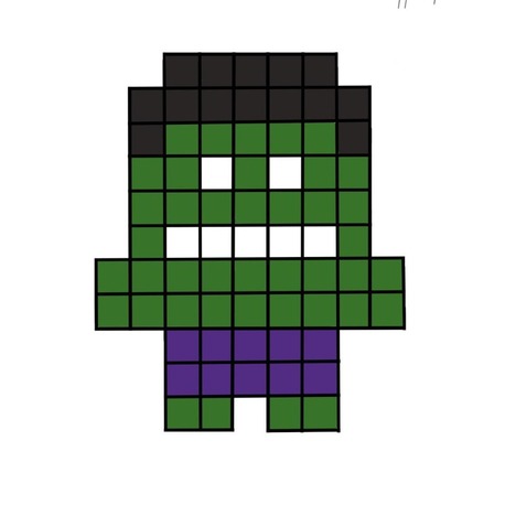 Piksel Art Hulk