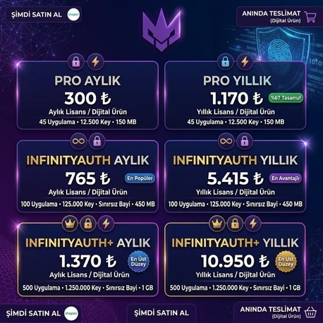 InfinityAuth+ Aylık
