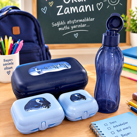 Tupperware istiridye set ve şişe 