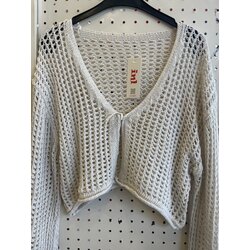 NOA DELİKLİ ÖRME BAĞLAMALI HIRKA