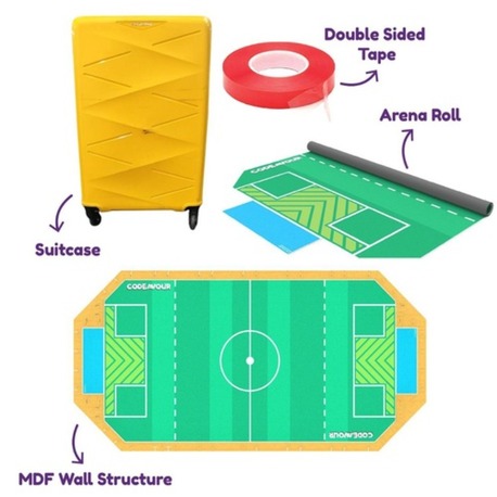 Codeavour 8.0 Track 3 Robo Soccer Arena Kit (Çantalı)