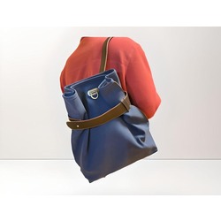 Handmade Süet Unisex Çanta - Lacivert