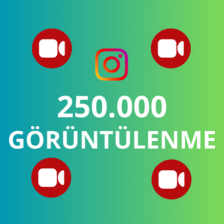 250.000 Instagram Video Görüntülenme