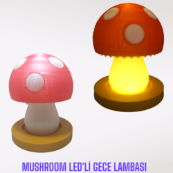 Mushroom LED'li Gece Lambası