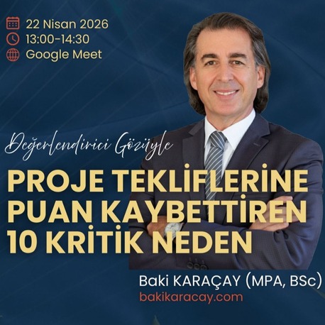DEĞERLENDİRİCİ GÖZÜYLE PROJE TEKLİFLERİNE PUAN KAYBETTİREN 10 KRİTİK NEDEN (Webinar)