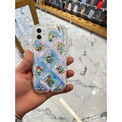 iPhone 14 pro max baklava desenli kalp figürlü kılıf