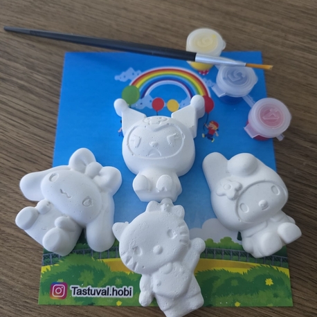 4lu çizgi karakterler  kuromi hello kitty my melodi 