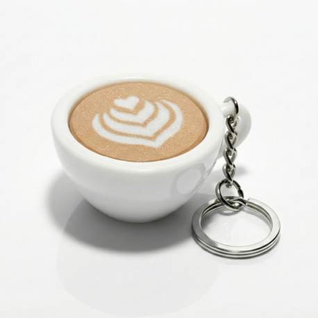 Latte Art Clicker Anahtarlık