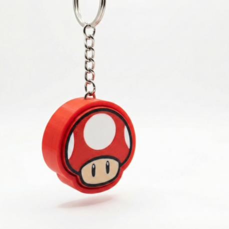 Mario Mantarı Clicker Anahtarlık