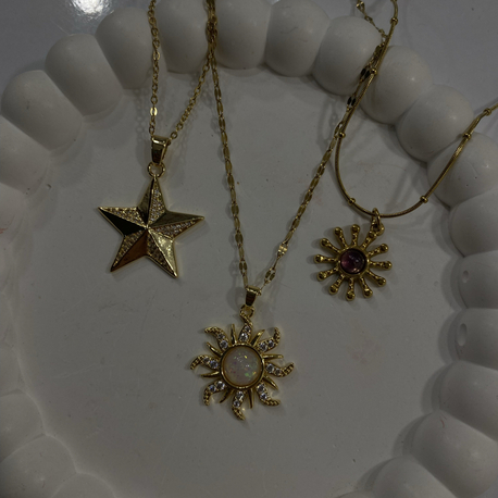 Güneş Gold Kolye