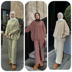 Basic Oversize İki İplik Takım