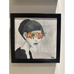 30x30 cm tablo, çerçeveli