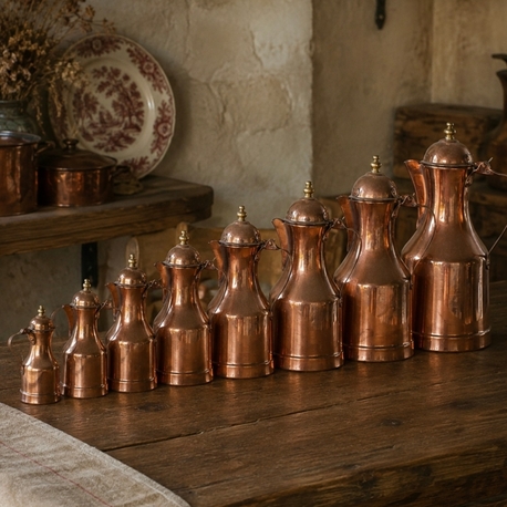Bakır kahvedanlık set