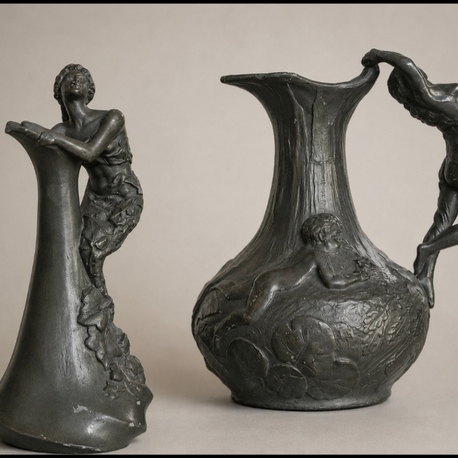 Art nouveau  çift vazo