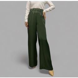 YEŞİL SATEN PANTALON 