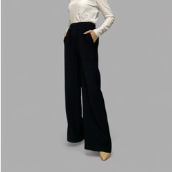 AEROBİN SİYAH KUMAŞ PANTALON