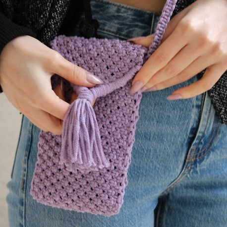 Knotta Makrome Çanta / Knotta Macramé Phone Bag
