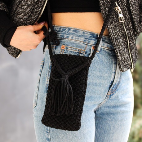 Noira Makrome Telefon Çantası/ Noira Macramé Phone Bag