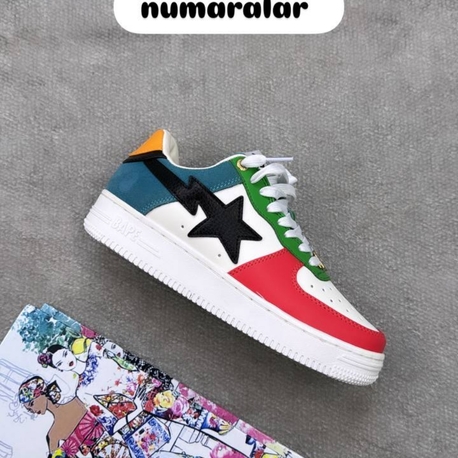 Nike bape bayan ayakkabi