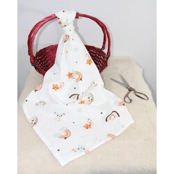 Gökkuşağı&Yıldız Müslin Bebek Battaniye