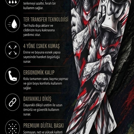 ️ LİKRALI MOTORCU KOLLUĞU – GÜNEŞ KORUYUCU KOL KORUYUCU