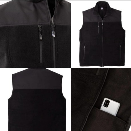 Softshell Detaylı Siyah Polar Yelek – Konfor ve Şıklığı Bir Arada Yaşayın