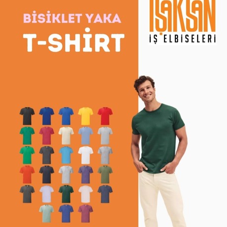 Bisiklet yaka tişört