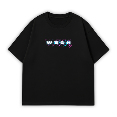 WEGH FANMADE Oversize T-Shirt Siyah