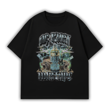 AÇKURT MIXTAPE SİYAH OVERSIZE T-SHIRT