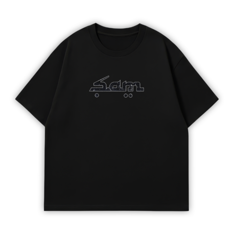 ŞAM FANMADE Oversize T-Shirt Siyah