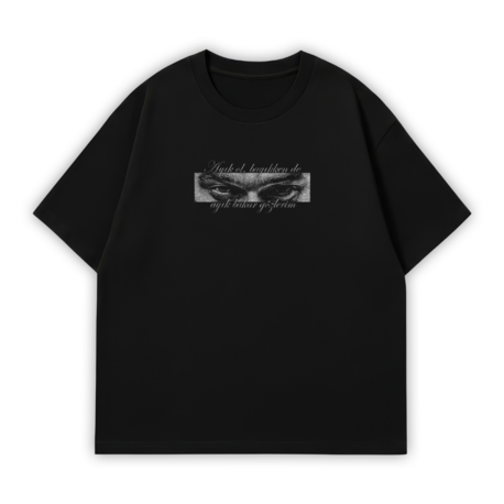 SVNSVR SVLVO FANMADE Oversize T-Shirt Siyah 
