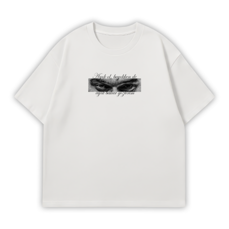 SVNSVR SVLVO FANMADE Oversize T-Shirt Beyaz