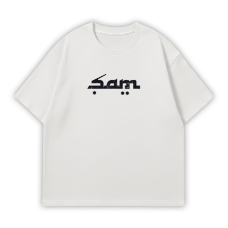 ŞAM FANMADE Oversize T-Shirt Beyaz