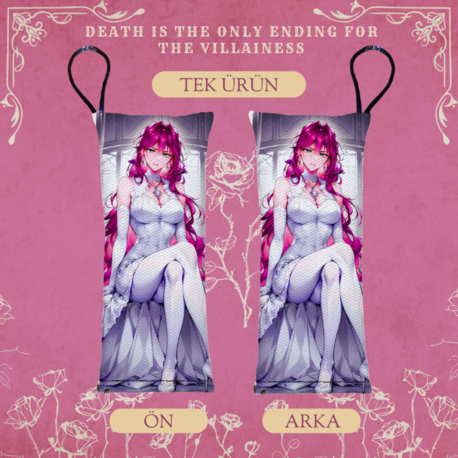 Death Is The Only Ending For The Villainess Manhwa Penelope - Mini Body Pillow Anahtarlık
