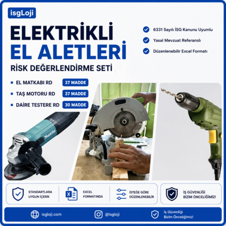 ELEKTRİKLİ EL ALETLERİ RİSK DEĞERLENDİRME SETİ